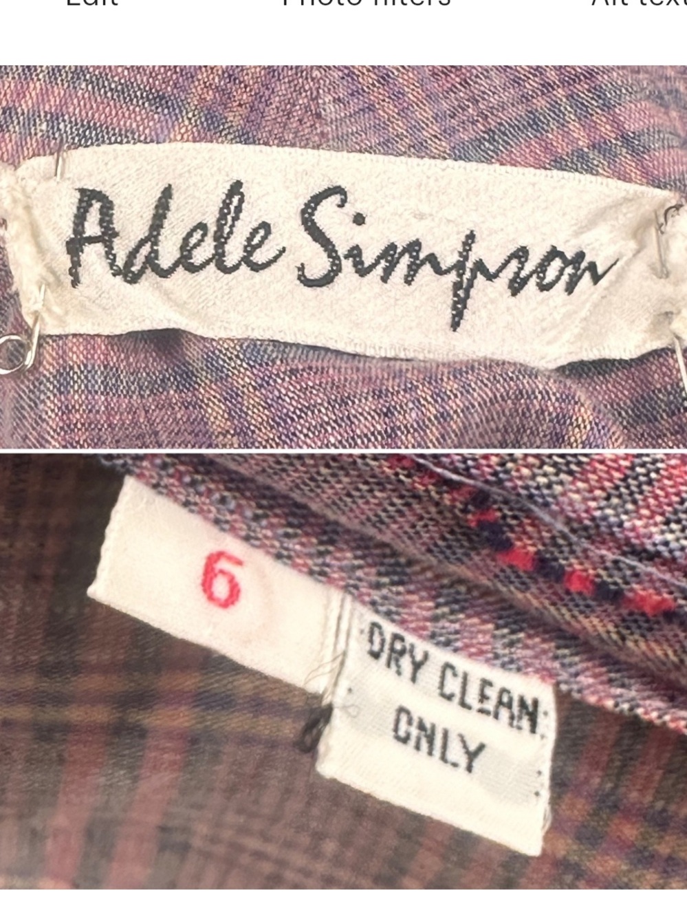 Adele Simpson Vintage Spring / Summer Dress - Picture 3 of 7